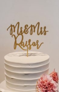 Mr. & Mrs. Wedding Cake Topper 