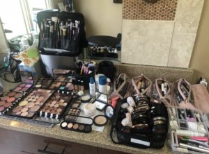 Complete Makeup Artist Kit opened up with all the products
